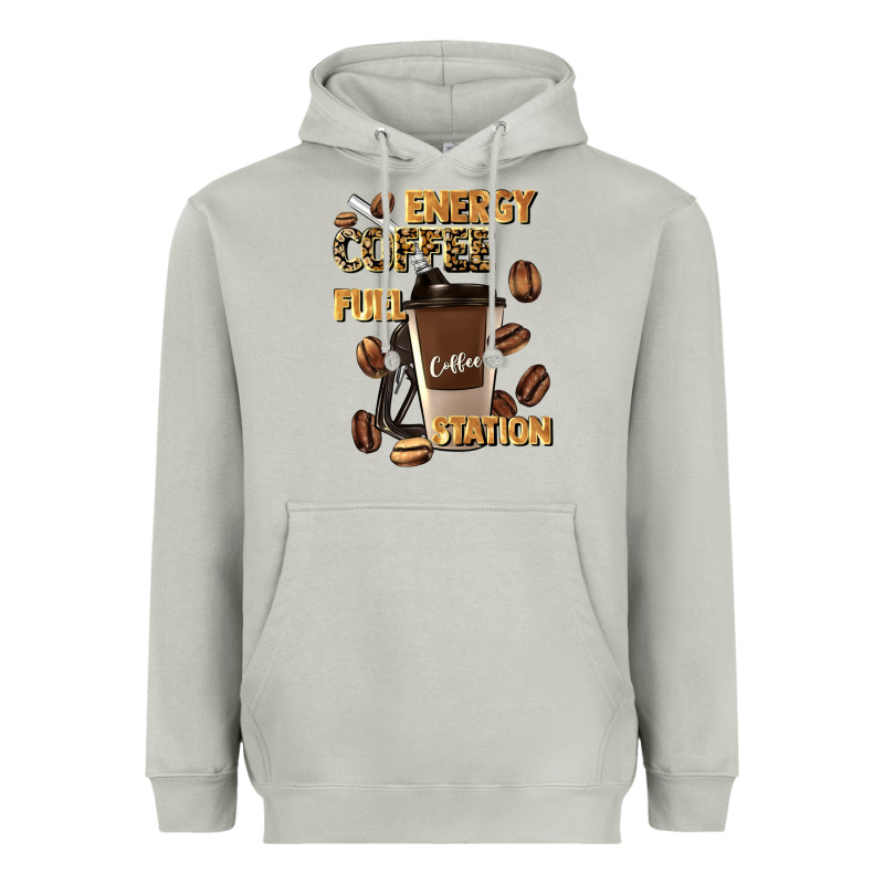 Energy Coffee Fuel Station Heavyweight Hoodie by Artiststas | Teevron