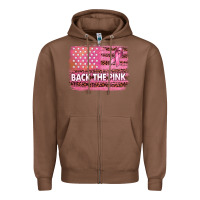 Chestnut Back The Pink American Flag Zipper Hoodie - texasbilliewilder