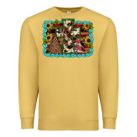 Antique Gold Christmas cross Premium Sweatshirt - JahusDesignShop