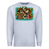 Heather Grey Christmas cross Premium Sweatshirt - JahusDesignShop