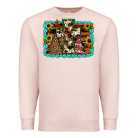 Pale Pink Christmas cross Premium Sweatshirt - JahusDesignShop