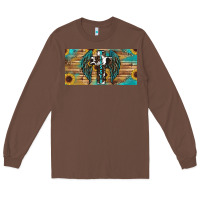 Chestnut Blessed cros sunflowers Long Sleeve Tee - RanaPortraitStore