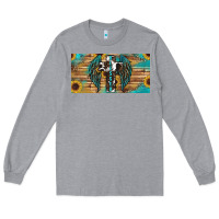 Heather Grey Blessed cros sunflowers Long Sleeve Tee - RanaPortraitStore