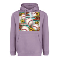 Lavender baseball leopard sunflower Heavyweight Hoodie - JahusDesignShop