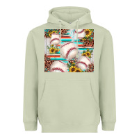 Matcha baseball leopard sunflower Heavyweight Hoodie - JahusDesignShop