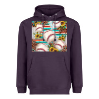 Plum baseball leopard sunflower Heavyweight Hoodie - JahusDesignShop