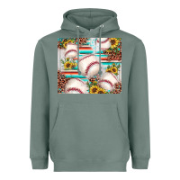 Sage baseball leopard sunflower Heavyweight Hoodie - JahusDesignShop
