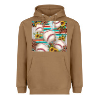 Toasted Coconut baseball leopard sunflower Heavyweight Hoodie - JahusDesignShop