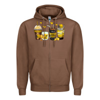 Chestnut ice hockey coffee cups Zipper Hoodie - Zillion Design Studio