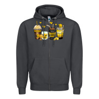 Smoke ice hockey coffee cups Zipper Hoodie - Zillion Design Studio