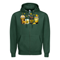 Sports Green ice hockey coffee cups Zipper Hoodie - Zillion Design Studio