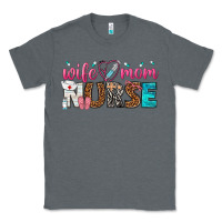Charcoal Heather wife mom nurse Classic Tee - texasbilliewilder