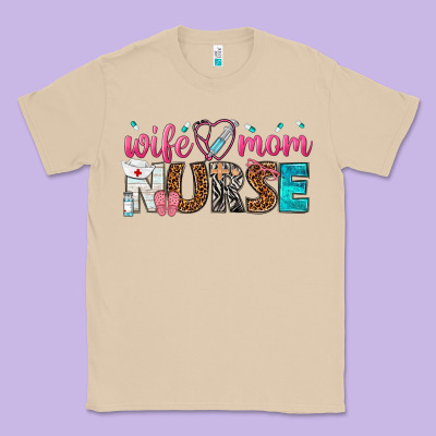 Wife Mom Nurse Classic Tee Designed By Texasbilliewilder