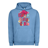 Pigment Pebble Blue birthday girl Urban Hoodie - MaliasSmallBusiness