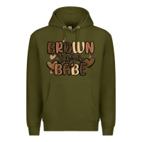 Army Green brown sugar babe Premium Hoodie - MaliasSmallBusiness