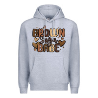 Heather Grey brown sugar babe Premium Hoodie - MaliasSmallBusiness