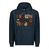 Navy brown sugar babe Premium Hoodie - MaliasSmallBusiness