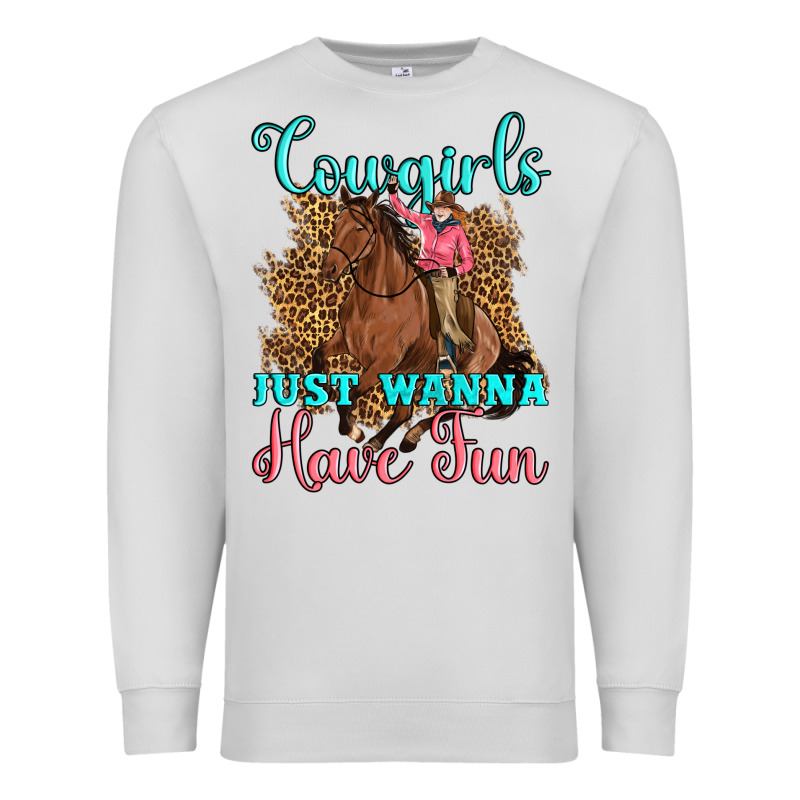 Cowgirls Just Wanna Have Fun Premium Sweatshirt by Artiststas | Teevron