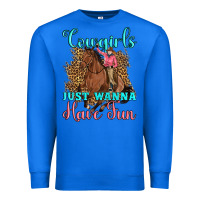 True Royal cowgirls just wanna have fun Premium Sweatshirt - Artiststas