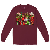 Burgundy tree rex coffee cups Long Sleeve Tee - Zillion Design Studio