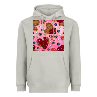 Moon Dust valentines day waffles seamless pattern Heavyweight Hoodie - BundleAndBundleShop