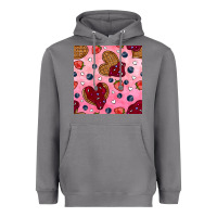 Storm valentines day waffles seamless pattern Heavyweight Hoodie - BundleAndBundleShop