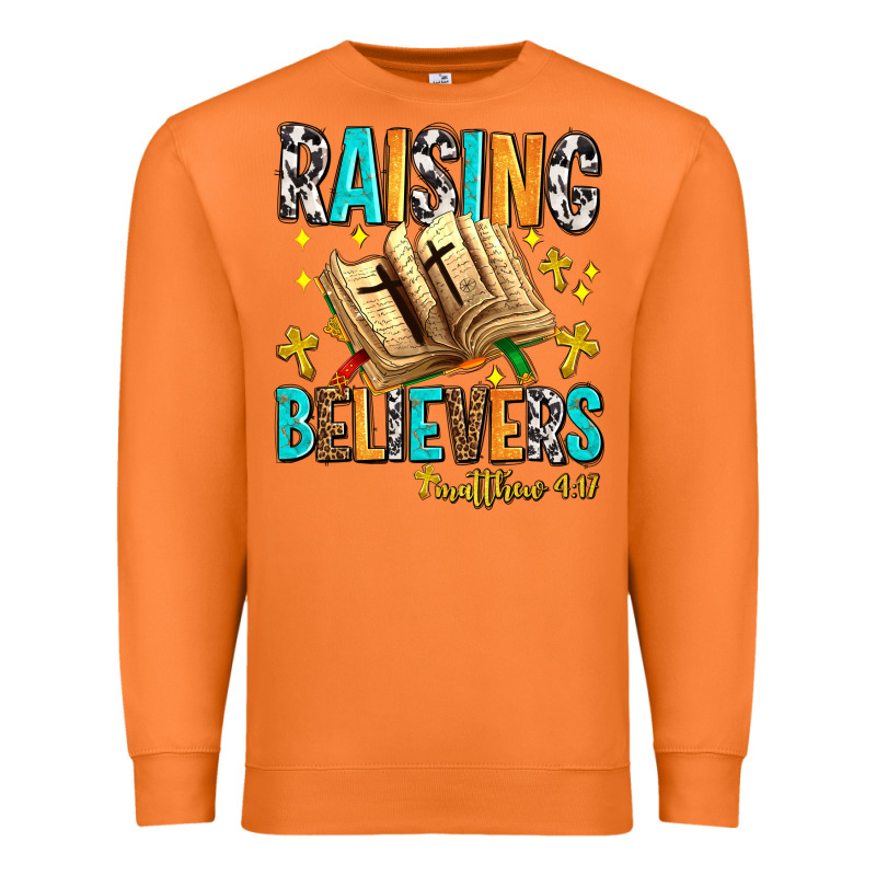 Raising Believers Matthew 4 17 Premium Sweatshirt by AdoDesignShop | Teevron