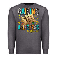 Charcoal Heather Raising believers matthew 4 17 Premium Sweatshirt - AdoDesignShop