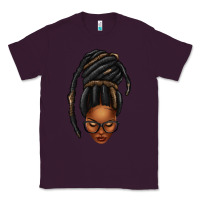Plum afro woman faux jumbo locs Classic Tee - texasbilliewilder