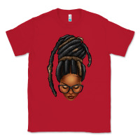 Red afro woman faux jumbo locs Classic Tee - texasbilliewilder