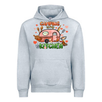 Heather Grey camping is my kitchen Urban Hoodie - NancyCooperArtShop