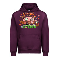 Mauve Wine camping is my kitchen Urban Hoodie - NancyCooperArtShop