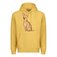 Antique Gold chihuahua Premium Hoodie - MaliasSmallBusiness