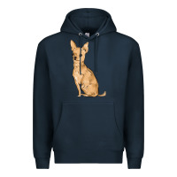 Navy chihuahua Premium Hoodie - MaliasSmallBusiness