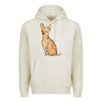 Oatmeal Heather chihuahua Premium Hoodie - MaliasSmallBusiness