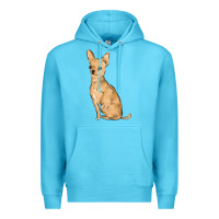 Ocean Blue chihuahua Premium Hoodie - MaliasSmallBusiness