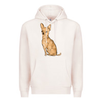Pale Pink chihuahua Premium Hoodie - MaliasSmallBusiness