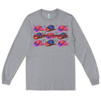 Heather Grey make america western again Long Sleeve Tee - texasbilliewilder