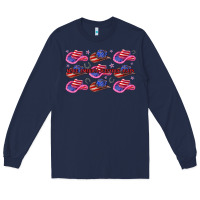 Navy make america western again Long Sleeve Tee - texasbilliewilder