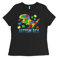 Black autism rex Ladies Tee - BarkalooDesign