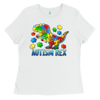 White autism rex Ladies Tee - BarkalooDesign