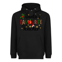 Black santas favourite teacher Heavyweight Hoodie - AdoDesignShop