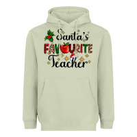 Matcha santas favourite teacher Heavyweight Hoodie - AdoDesignShop