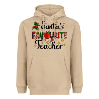 Mushroom santas favourite teacher Heavyweight Hoodie - AdoDesignShop