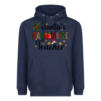 Navy santas favourite teacher Heavyweight Hoodie - AdoDesignShop