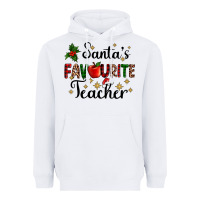White santas favourite teacher Heavyweight Hoodie - AdoDesignShop