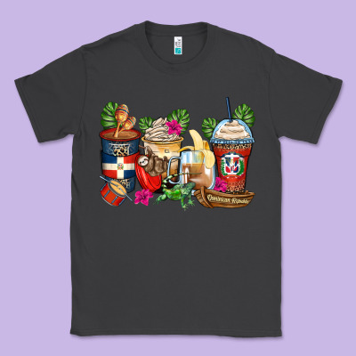Dominican Republic Coffee Cups Classic Tee Designed By Zillion Design Studio