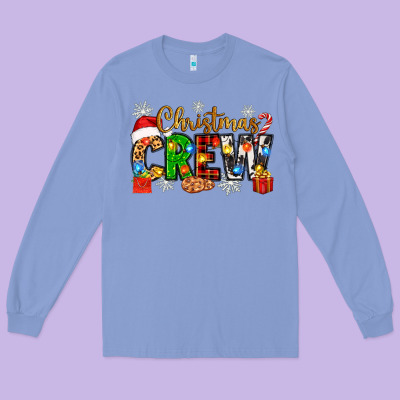 Christmas Crew Long Sleeve Tee Designed By Zillion Design Studio