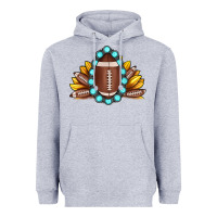 Heather Grey football gemstone sunflower Heavyweight Hoodie - JahusDesignShop