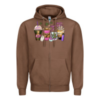 Chestnut weed coffee cups Zipper Hoodie - Zillion Design Studio